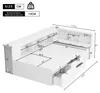 Flieks Holzbett Jugendbett 90x200cm mit Schubalden, Produktbild-Vorschau 7