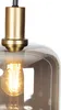 Smarte Stehleuchte Schwarz mit Gold und Rauchglas inkl  Produktbild-Vorschau 4