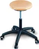 Drehhocker m.Rollen Buche natur Sitz-H.420-550mm Produktbild-Vorschau 5