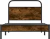 vidaXL Bettgestell ohne Matratze 90x200 cm Räuchereiche Produktbild-Vorschau 5