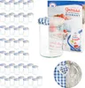 A collection of glass jars and a recipe book. Voir les images du produit