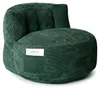(Dunkelgrün) Plüschiger Flanell-Loungesessel im Produktbild-Vorschau 1