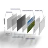 DEQORI Glasbild Echtglas 60x30 cm 'Windräder auf Feldern' Produktbild-Vorschau 7