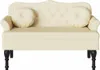 vidaXL Canapé Chesterfield Crème 120.5 x 65 x 75 cm Faux Voir les images du produit 4