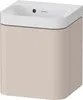 Waschtischset HAPPY D.2 PLUS 400x360mm ohne Hahnloch taupe Produktbild-Vorschau 2