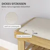 Ławka na buty HOMCOM z siedziskiem, bambusowa ławka z Podgląd zdjęcia produktu 4