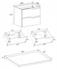 RODAN | Szafka pod umywalkę Czarna 60 cm - Blat czarny Podgląd zdjęcia produktu 7