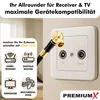 PremiumX 7,5 m Gold-Line TV anténny kábel čierna koaxiálna Náhľad obrázku produktu 3