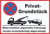 Parken verboten Privatgrundstück Schild A4 (210x297mm) Produktbild-Vorschau 1