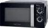 A black countertop microwave with a silver handle and control panel. Náhled obrázku produktu