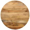 vidaXL Tischplatte Ø 90x2,5 cm Rund Massivholz Mango Produktbild-Vorschau 7