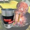 XL Stahl Anzündkamin Holzgriff mit Hitzeschild Kohle Produktbild-Vorschau 4