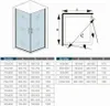 80X80cm Duschkabine Eckeinstieg Duschabtrennung Schwingtür Produktbild-Vorschau 7