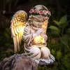 Solar-Fee-Figur mit LED, wetterfest, 1 Stück, 20x15 cm Productafbeelding-voorbeeld
