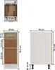 vidaXL Szafka z szufladami Lyon dąb sonoma 30x46x81,5 cm Podgląd zdjęcia produktu 6