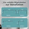 Erica Duschvorhangstange L-form & U-form - 4-in-1 Produktbild-Vorschau 2