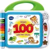 A Vtech electronic learning book for children, displaying various animals and objects with their names in German and English. Voir les images du produit