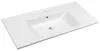 Aqualine ZUNO 100 Keramik-Waschtisch 100x45cm, weiß Produktbild-Vorschau 1