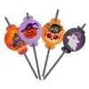 Papierové slamky s dekoráciou Halloween Eco Tube Ghosts Náhľad obrázku produktu 2