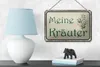 Blechschild Spruch 18x12cm meine Kräuter Produktbild-Vorschau 4