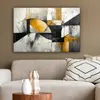 Wandbilder wohnzimmer 90x60 cm - Abstrakt und Modern - Gold Produktbild-Vorschau 5