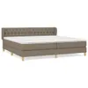 Boxspringbett mit Matratze Taupe 200x200 cm Stoff Produktbild-Vorschau 1