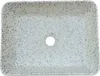 vidaXL Aufsatzwaschbecken Grau Blau Rechteckig 46x35,5x13cm Produktbild-Vorschau 6