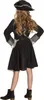 A young girl wearing a pirate costume, shown from the back. Produktbild-Vorschau