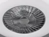 LED Ventilateur de plafond VISBY Chrome/Blanc Ø59cm - Voir les images du produit 7