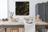 MuchoWow® Poster Marmor - Schwarz - Gold 100x100 cm - Produktbild-Vorschau 3