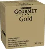 A cardboard box containing multiple cans of cat food. Produktbild-Vorschau