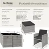 tectake® Aluminium Rattan Sitzgruppe Manhattan wetterfest Produktbild-Vorschau 6