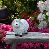 Weißes Schaf Gartenfigur 23 cm hoch Deko Figur Produktbild-Vorschau 2