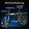 F6 Elektrofahrrad, 250W‑, 48 V 15 Ah abnehmbarer Produktbild-Vorschau 4