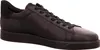 A black leather sneaker is shown from the side against a white background. Voir les images du produit