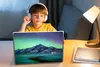 MuchoWow® Laptop Aufkleber Sticker Cover Berg - Nordlichter Produktbild-Vorschau 3