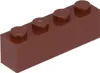 LEGO® 1x4 kocky Vysoké kocky Červená hnedá - 3010 NEW! Náhľad obrázku produktu 2