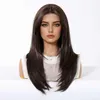 SassyGoods Luxusperücke, braun – Damenperücken, langes, Produktbild-Vorschau 6