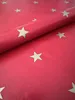 PVC Tischdecke Star rot Sterne gold Wachstuch Weihnachten· Produktbild-Vorschau 1