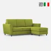 Moderner 3-Sitzer Stoffsofa 212cm mit Fußhocker Yasel 180P Produktbild-Vorschau 3