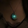 Mond leuchtender Türkis Anhänger Charm Schmuck Kette Produktbild-Vorschau 7