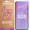 2x Flexibles Hybridglas für Galaxy S25, Bizon Glass Mule Produktbild-Vorschau 1