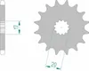 AFAM Stahl Standard Ritzel vorne - 428 Produktbild-Vorschau 1
