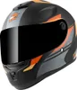 FC-Moto FF114B Casco Zeron, nero opaco/arancio, L Anteprima dell’immagine prodotto 1