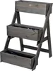Dobar Dreistufige Pflanztreppe grau ca. 60x70x90 cm Produktbild-Vorschau 1