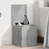 vidaXL Truhe Betongrau 30x35x35 cm Holzwerkstoff Produktbild-Vorschau 2