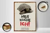Holzschild Hinweis Schildkröte hier wache ich eigene Produktbild-Vorschau 2