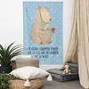 Mr. & Mrs. Panda Wandbild Bär Arzt - Blau Pastell - Produktbild-Vorschau 2