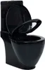 vidaXL WC rotondo in Vetroceramica nero Anteprima dell’immagine prodotto 17