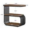 A 3-tier accent table with dimensions labeled. Produktbild-Vorschau